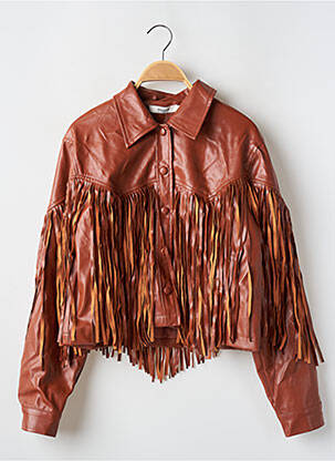 Geci din piele ecologică maro DAPHNEA femeie