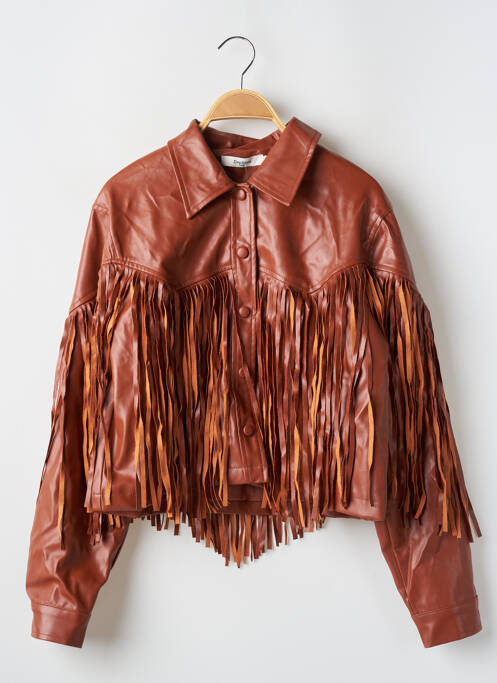 Geci din piele ecologică maro DAPHNEA femeie