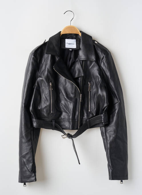 Geci din piele ecologică negru COPPEROSE femeie