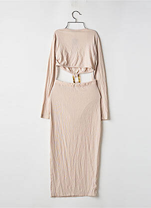 Rochie lungă mâneci lungi mâneci lungi bej NASTY GAL femeie