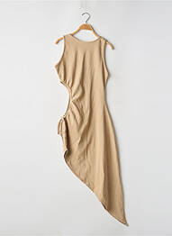 Rochie lungă fără mâneci fără mâneci bej BOOHOO femme