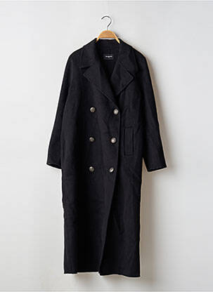 Palton lung croială dreaptă fără glugă negru THE KOOPLES femeie