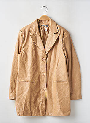 Geci din piele ecologică bej BOOHOO femeie