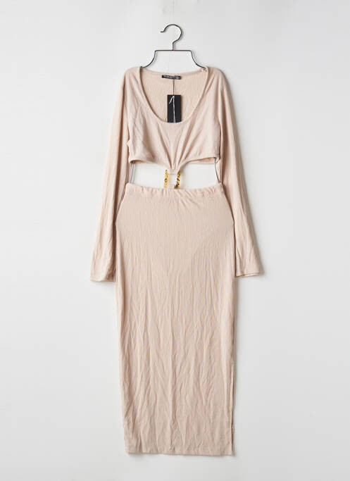 Rochie lungă bej NASTY GAL femeie