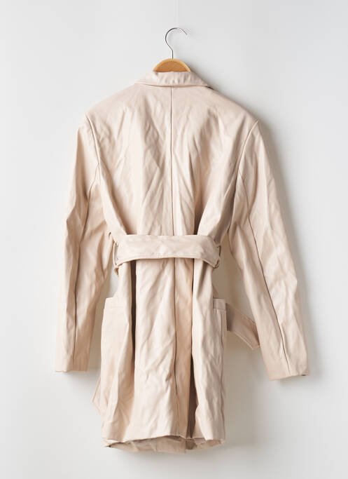 Geci din piele ecologică bej BOOHOO femeie