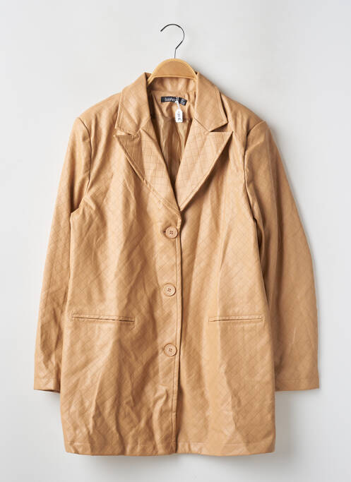 Geci din piele ecologică bej BOOHOO femeie