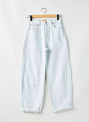 Blugi cu croială largă albastru PULL & BEAR femeie