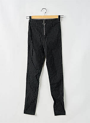 Pantalon slim talie înaltă talie înaltă negru JENNYFER femeie