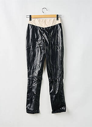 Pantalon drept talie cu cleme talie înaltă negru BOOHOO femeie