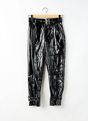 Pantalon drept talie cu cleme talie înaltă negru LIU JO femeie