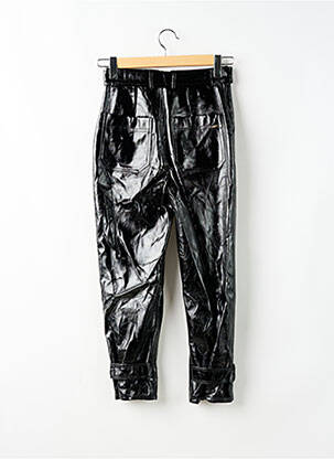 Pantalon drept talie cu cleme talie înaltă negru LIU JO femeie
