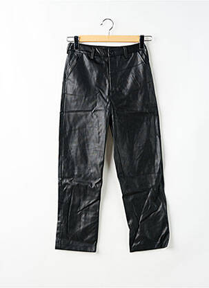 Pantalon drept talie cu cleme talie înaltă negru REIKO femeie
