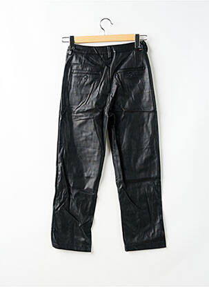 Pantalon drept talie cu cleme talie înaltă negru REIKO femeie