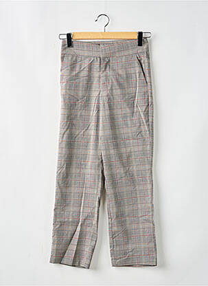 Pantalon drept gri SANS MARQUE femeie