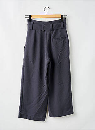 Pantalon larg țesătură crep talie înaltă verde MANGO femeie