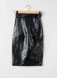 Fustă midi talie cu cleme negru CKS femme
