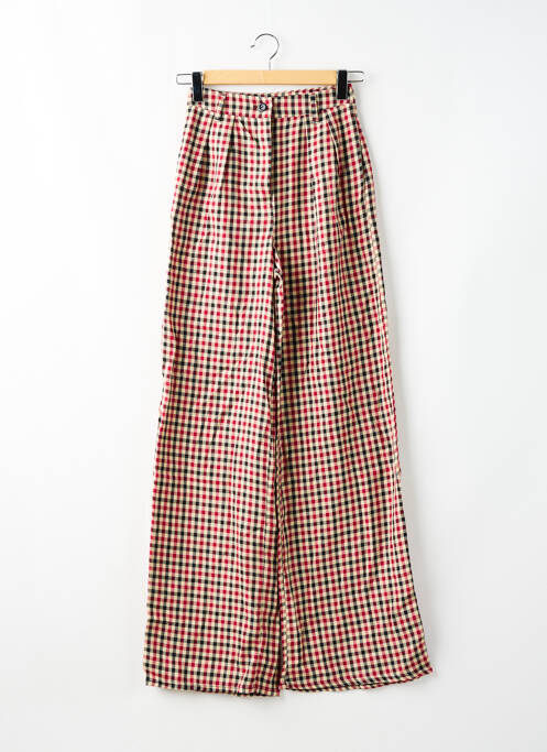 Pantalon larg roșu BOOHOO femeie