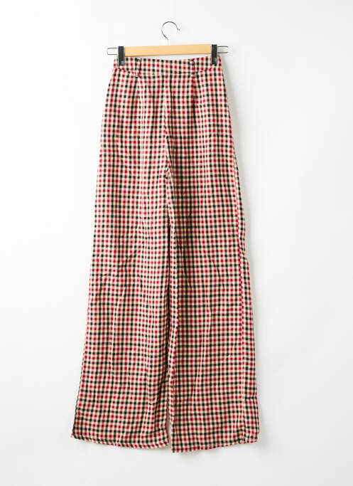 Pantalon larg roșu BOOHOO femeie