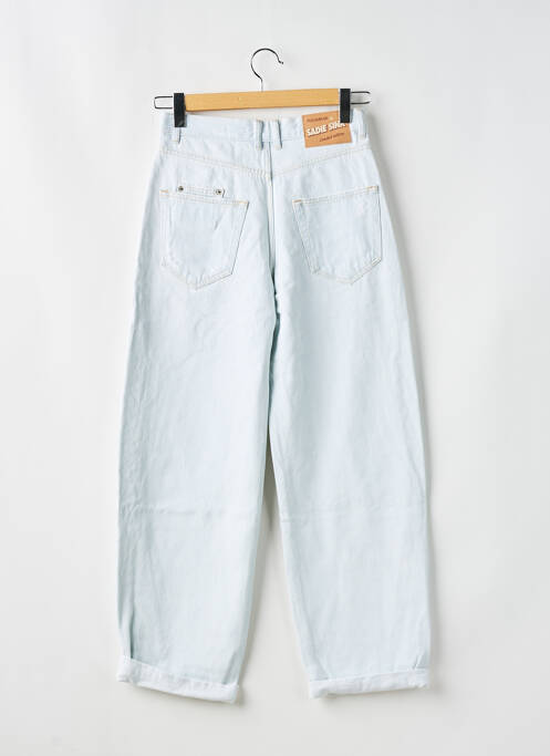 Blugi cu croială largă albastru PULL & BEAR femeie