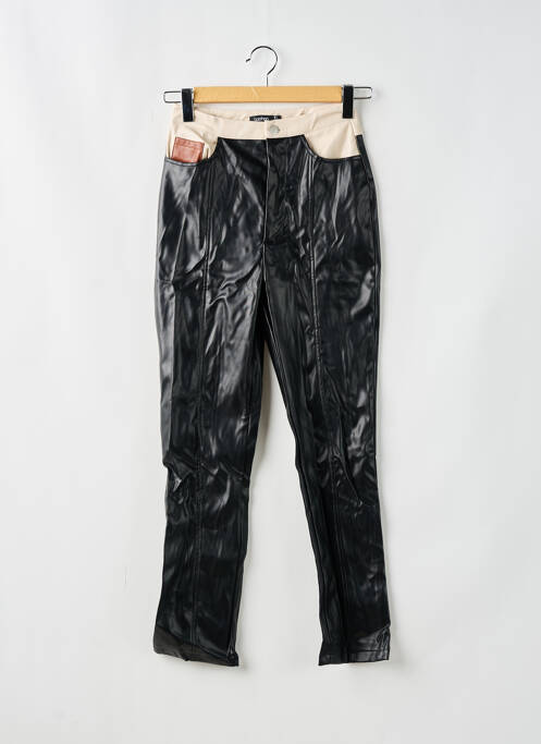 Pantalon drept negru BOOHOO femeie