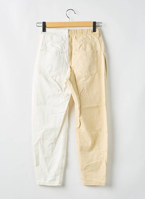 Blugi croială Mom bej BERSHKA femeie