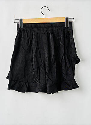 Fustă pantaloni scurți talie înaltă negru ALMA femeie