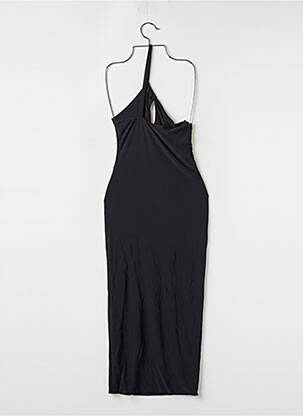 Rochie lungă croială cambrată bretele subțiri negru BOOHOO femeie