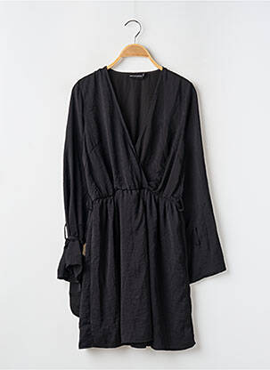 Rochie scurtă croială evazată mâneci lungi negru PRETTY LITTLE THING femeie