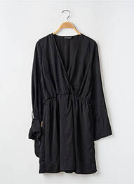 Rochie scurtă croială evazată mâneci lungi negru PRETTY LITTLE THING femme
