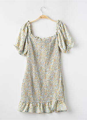 Rochie scurtă mâneci scurte mâneci scurte verde BRAVE SOUL femeie