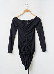 Rochie scurtă mâneci lungi mâneci lungi negru PRETTY LITTLE THING femeie