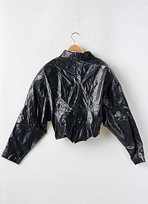 Geci din piele ecologică epoleți negru NASTY GAL femeie