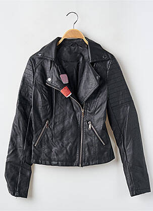 Geci din piele ecologică negru SANS MARQUE femeie