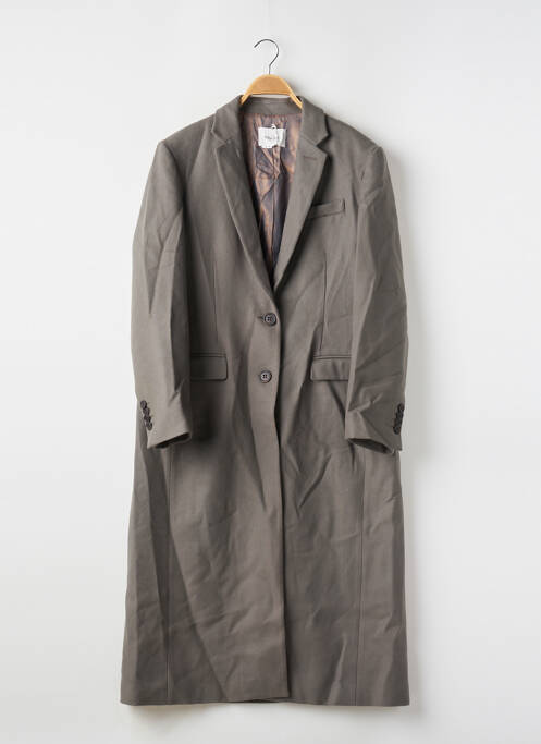 Palton lung verde ENDLESS ROOTS femeie