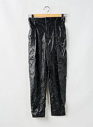 Pantalon drept talie cu cleme talie înaltă negru LIU JO femeie