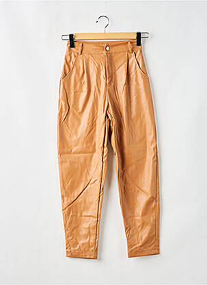 Pantalon drept croială morcov talie înaltă bej IN THE STYLE femeie