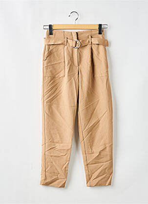 Pantalon drept elasticitate talie înaltă bej NEW LOOK femeie