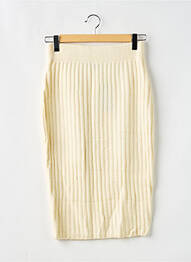 Fustă midi talie înaltă bej NASTY GAL femme
