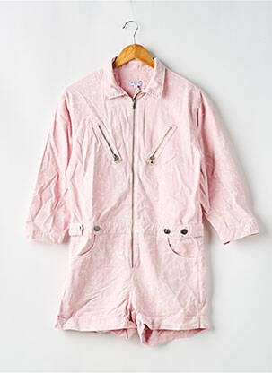 Salopetă scurtă roz RECC femeie