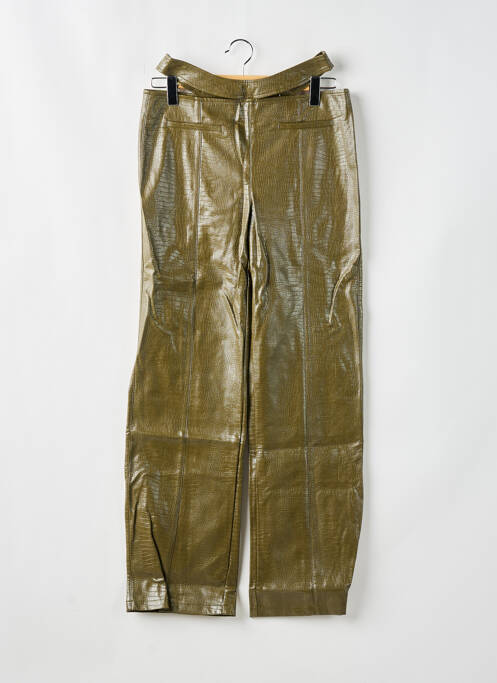 Pantalon larg verde BOOHOO femeie