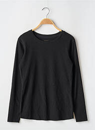 Top țesătură jersey mâneci lungi negru INNERSY femeie