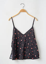 Top/caraco efect material satinat negru GIRLS IN PARIS femeie