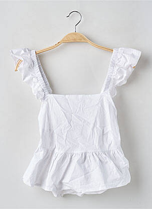 Top alb BENOA femeie