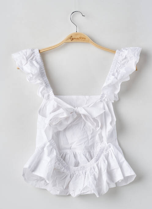 Top alb BENOA femeie