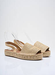 Espadrile vârf deschis toc plat până la 3 cm bej ALOHAS femme