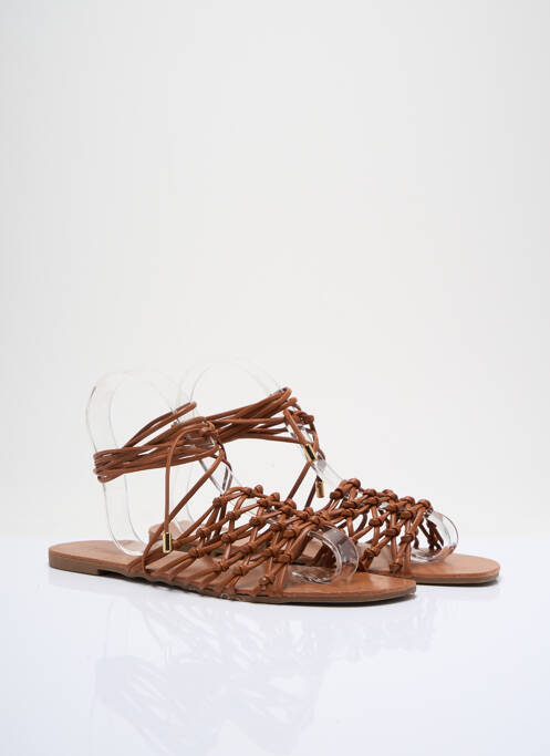 Sandale/Pantofi decupați maro TRUFFLE femeie