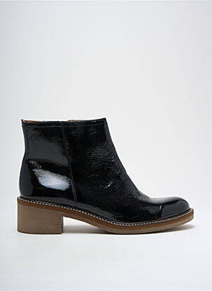 Botine/ghete toc mic toc de 4 la 6 cm negru KICKERS femeie