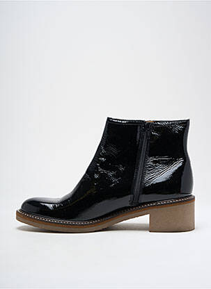 Botine/ghete toc mic toc de 4 la 6 cm negru KICKERS femeie