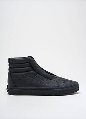 Adidași țesătură satinată vârf rotund negru VANS unisex