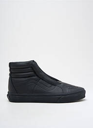 Adidași țesătură satinată vârf rotund negru VANS unisex